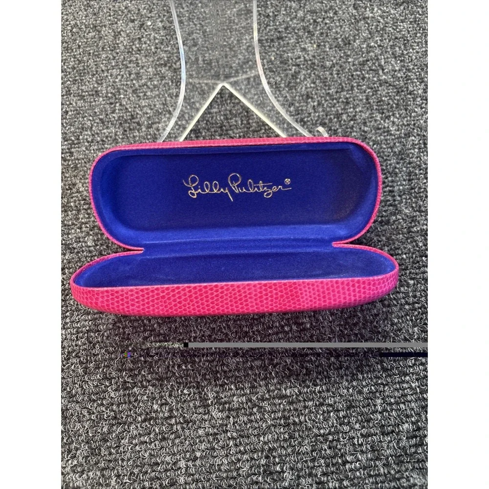 Lilly Pulitzer~Hot Pink~Snap Close Eyeglasses Case - Picture 2 of 3